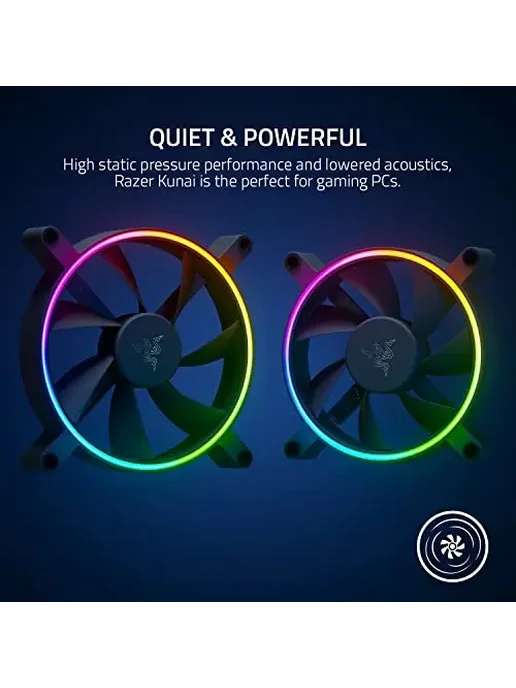 Razer Вентилятор для корпуса ПК Kunai Chroma RGB с LED-подсв, вариант, фото 4