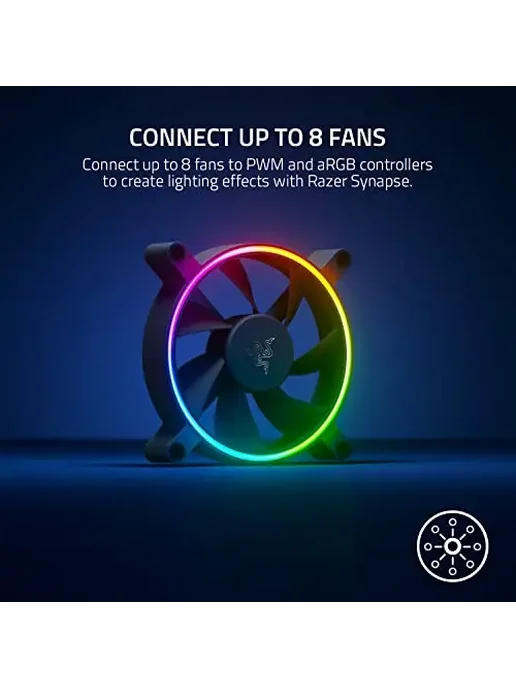 Razer Вентилятор для корпуса ПК Kunai Chroma RGB с LED-подсв, вариант, фото 5