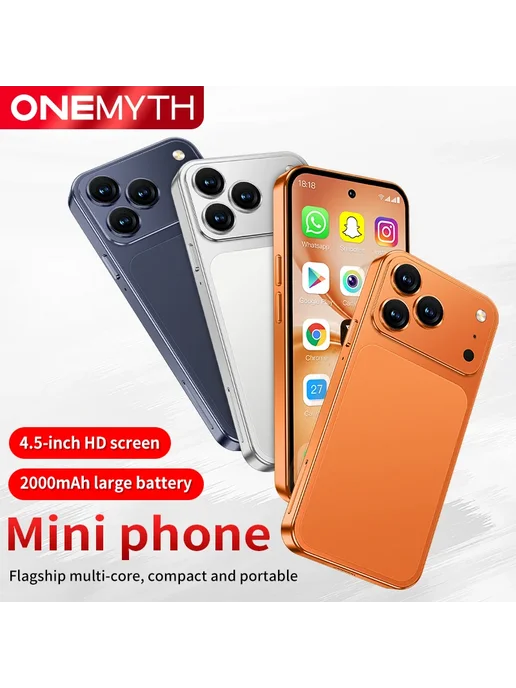 Смартфон ONEMYTH A19 Pro Mini 2/16 ГБ, черный, фото 4