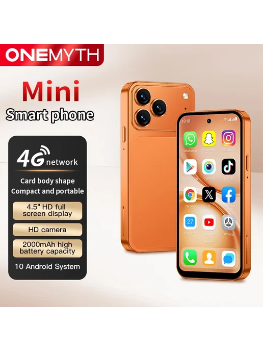 Смартфон ONEMYTH A19 Pro Mini 2/16 ГБ, черный, фото 5