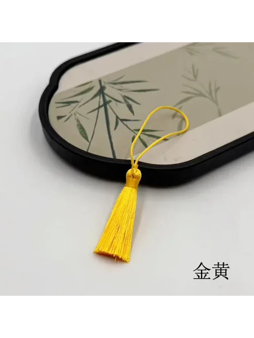 Нет бренда Подвески-кисточки из полиэстера 10pcs-gold yellow, желтый