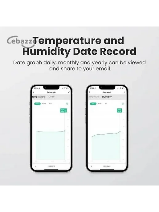 Умный WiFi гигрометр-термометр с дисплеем Tuya, вариант, фото 2