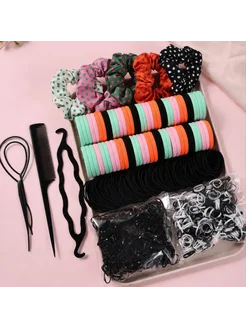 Xihui Набор резин для волос 1109 шт. Polka Dot Scrunchies