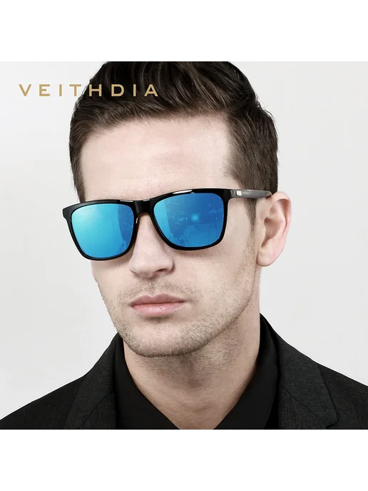 Солнцезащитные очки VEITHDIA Ретро стиль photochromic gray, серый, фото 5