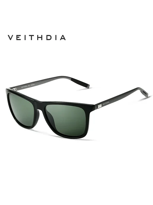 Солнцезащитные очки VEITHDIA Ретро стиль photochromic gray, зеленый