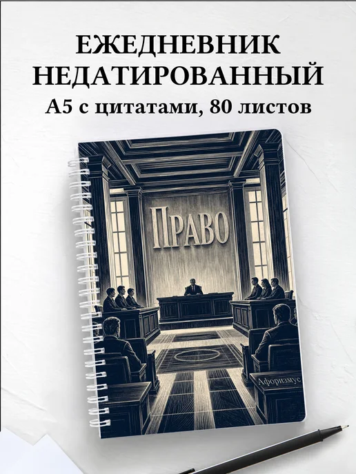 Ежедневник недатированный Право с мотивирующими цитатами