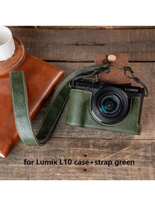 Нет бренда Чехол для камеры Panasonic Lumix for L10 set green, зеленый