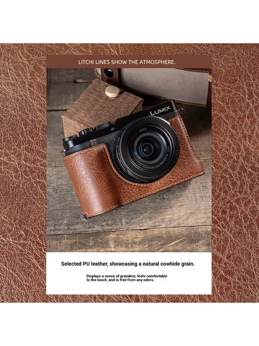 Нет бренда Чехол для камеры Panasonic Lumix for L10 set green, зеленый, фото 2