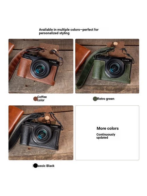 Нет бренда Чехол для камеры Panasonic Lumix for L10 set green, зеленый, фото 4