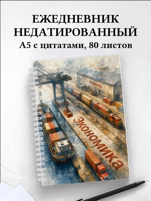 Ежедневник недатированный Экономика с мотивирующими цитатами