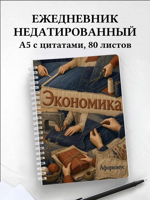 Ежедневник недатированный Экономика с мотивирующими цитатами