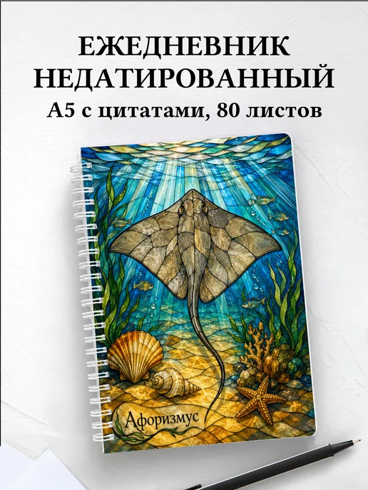 Ежедневник недатированный Скат с мотивирующими цитатами
