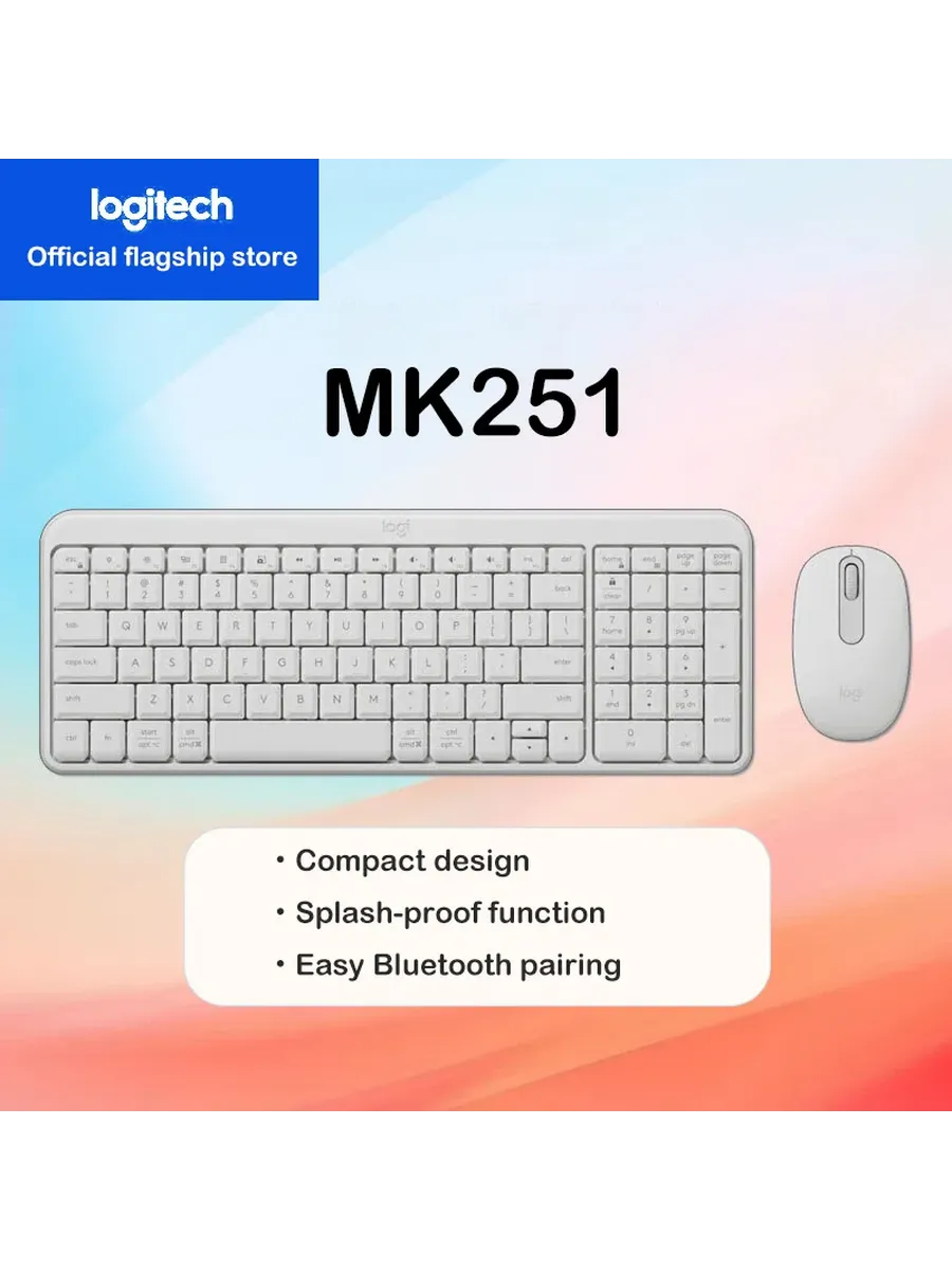 LOGITECH MK251 Беспроводная клавиатура и мышь 3413