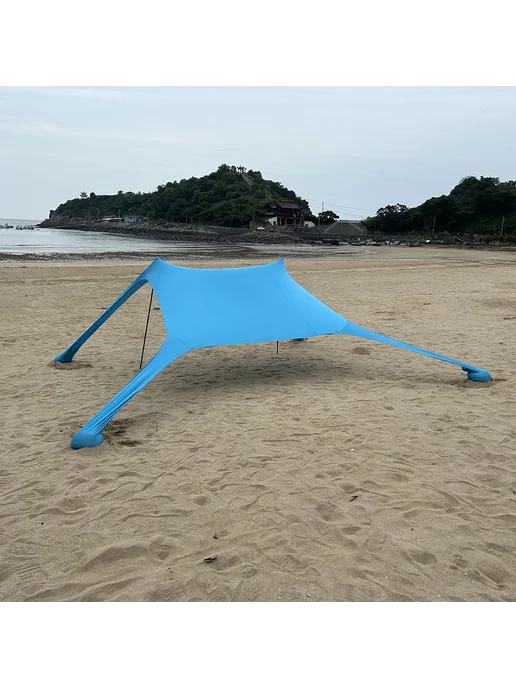 Нет бренда Пляжная палатка UPF50+ Blue 200x160x150cm, синий, фото 7