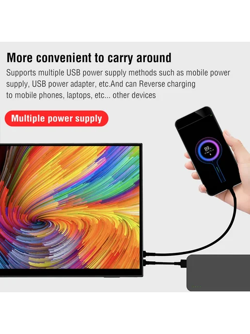 Anmite Портативный сенсорный монитор 120Гц Touch Screen Version, вариант, фото 5
