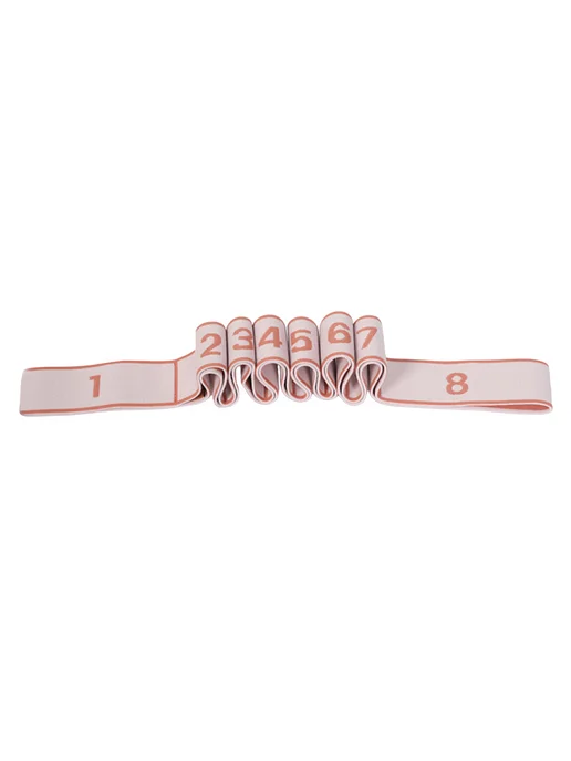 Банда для фитнеса регулируемая Light Pink, для растяжки, розовый, фото 6