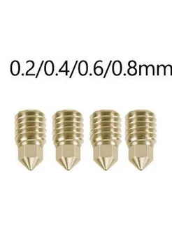 Нет бренда Горячий конец 0.2 0.4 0.6 0.8 мм, 4 насадки
