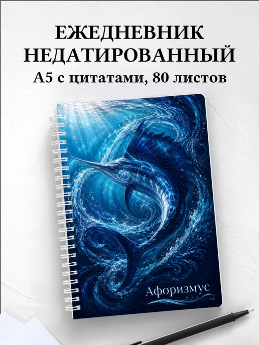 Ежедневник недатированный Марлин с мотивирующими цитатами