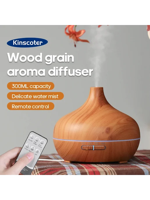 kinscoter USB аромадиффузор Light Wood Grain, вариант, фото 2