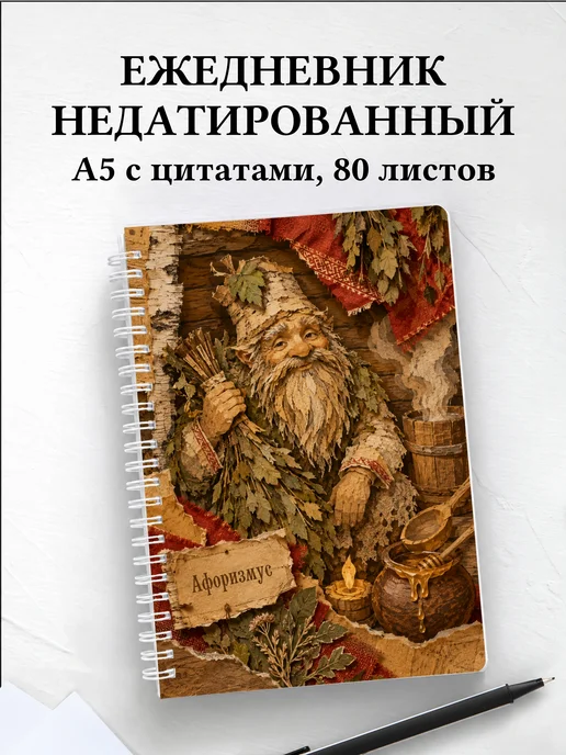 Ежедневник недатированный Банник с мотивирующими цитатами