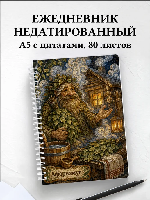 Ежедневник недатированный Банник с мотивирующими цитатами
