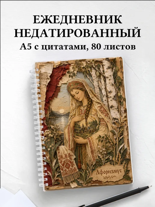 Ежедневник недатированный Берегиня с мотивирующими цитатами