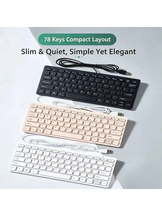 NexusClick Проводная USB-клавиатура Black, черный, фото 2