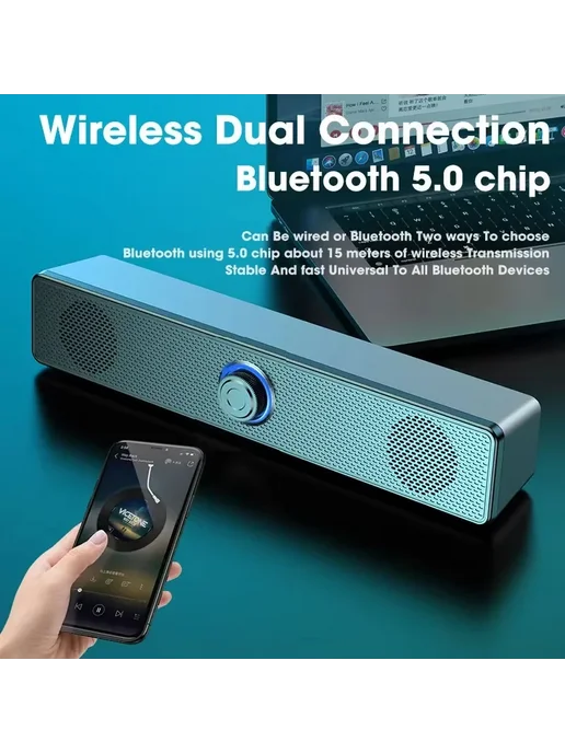 NOCCLILI Саундбар Bluetooth version, синий, фото 2