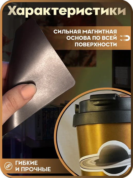 1-я Наклейка Фоторамка магнитная Spotify The Walters, черный, фото 5