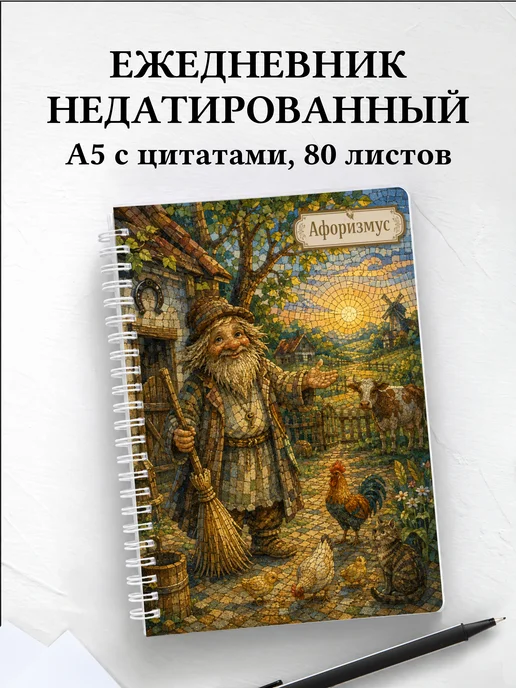 Ежедневник недатированный Дворовой с мотивирующими цитатами