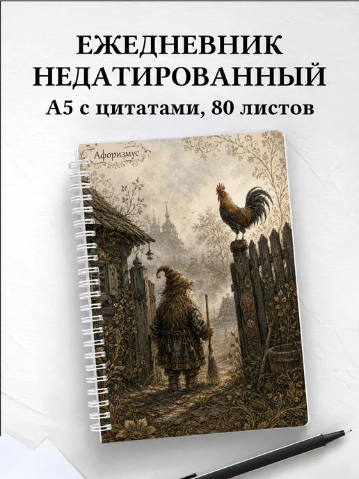 Ежедневник недатированный Дворовой с мотивирующими цитатами
