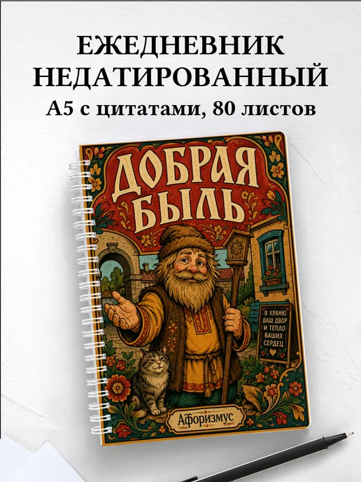 Ежедневник недатированный Дворовой с мотивирующими цитатами