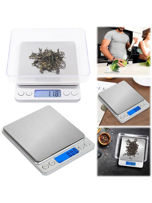 Кухонные весы 500 г, LCD дисплей, точность 0.01 г, цифровые, 500 г, 0,01 г, фото 8