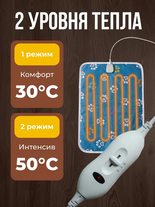 Коврик с подогревом бирюзовый, бирюзовый, фото 3