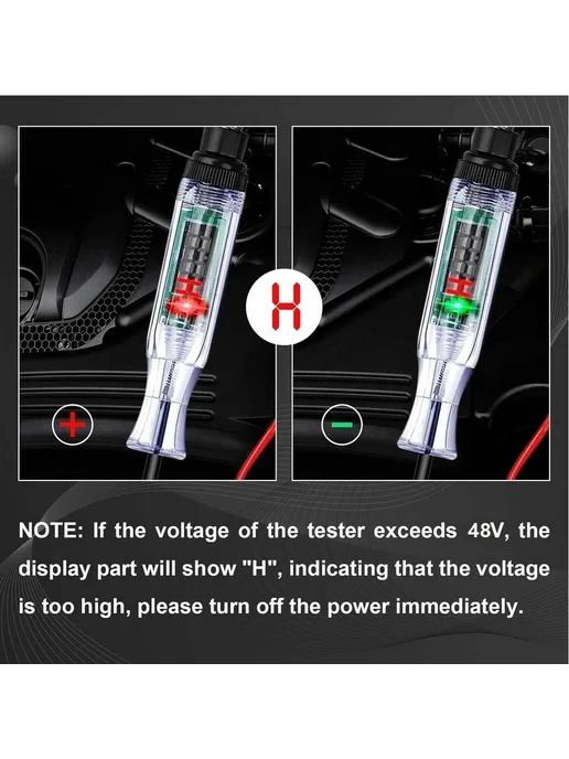 Тестер автомобильный 12V24V, LED, мультифункциональный, вариант, фото 5