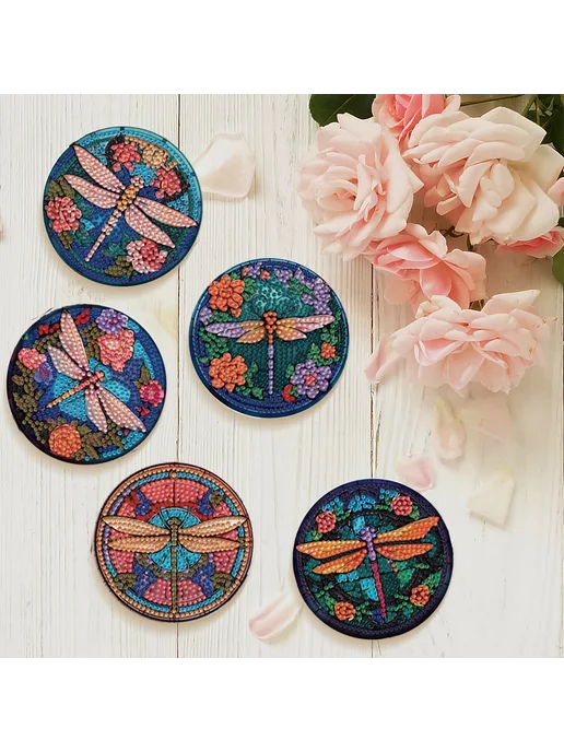 8шт Драконфля декор для подставок, DIY diamond painting, для, 8 шт, фото 2