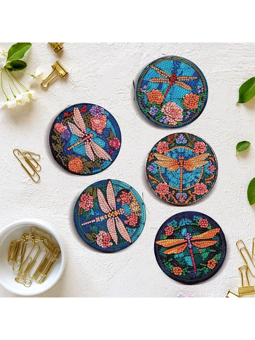 8шт Драконфля декор для подставок, DIY diamond painting, для, 8 шт, фото 3