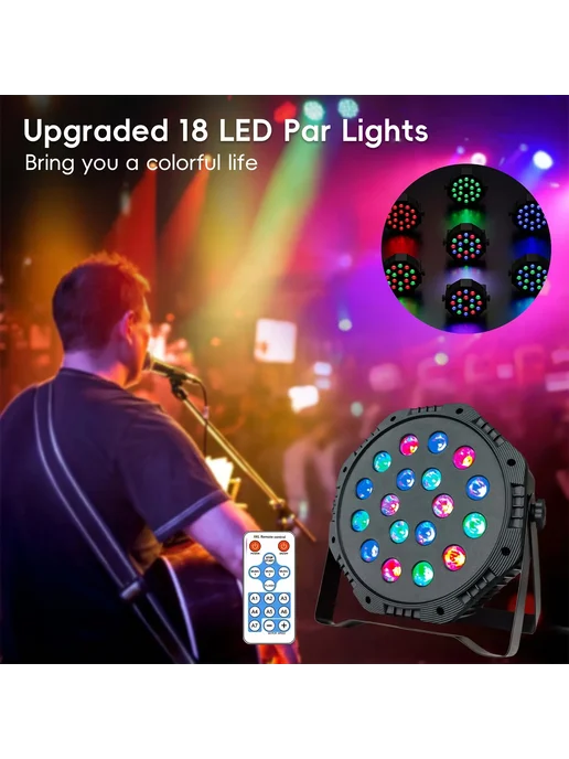 saimili RGB-светильник для сцены 18 LED 6 Вт USB 1PCS, 6 Вт, 1 шт, фото 3