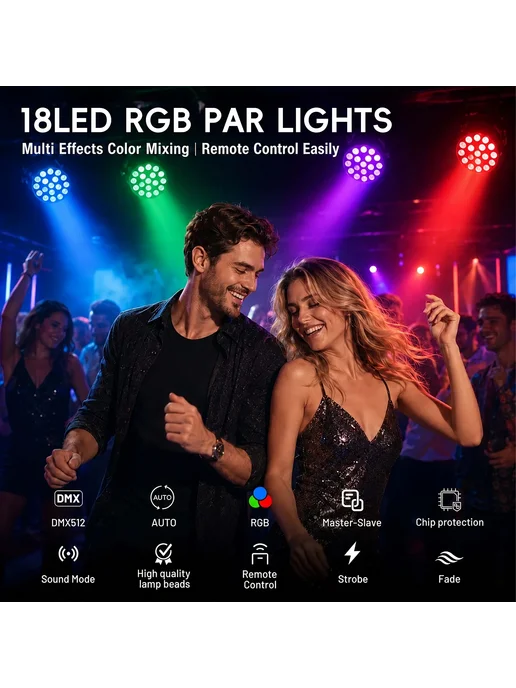 saimili RGB-светильник для сцены 18 LED 6 Вт USB 1PCS, 6 Вт, 1 шт, фото 5