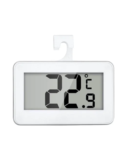 Термометр холодильника LCD дисплей, комнатный, белый, белый, фото 4