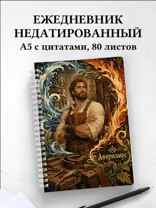 Ежедневник недатированный Кожемяка с мотивирующими цитатами