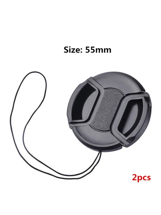Mrgabwte Крышка для объектива 72mm, черная, 2 шт