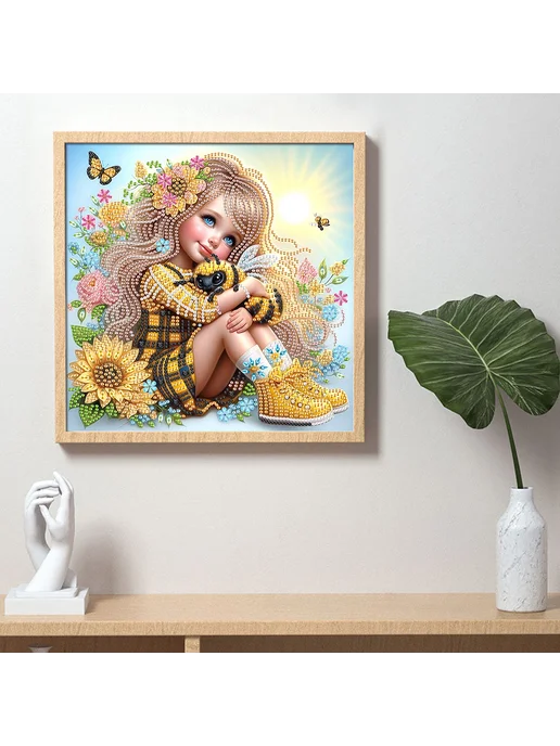 Набор для 5D алмазной мозаики Cute 30x30см DIY, 30x30 см, фото 2