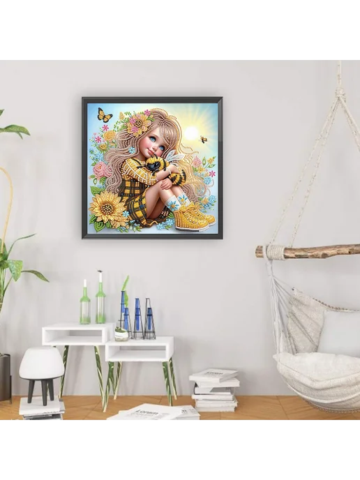 Набор для 5D алмазной мозаики Cute 30x30см DIY, 30x30 см, фото 4