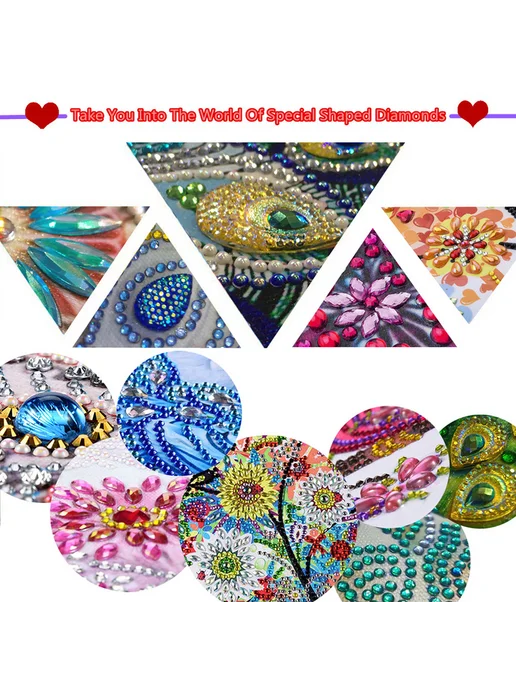 Набор для 5D алмазной мозаики Cute 30x30см DIY, 30x30 см, фото 8