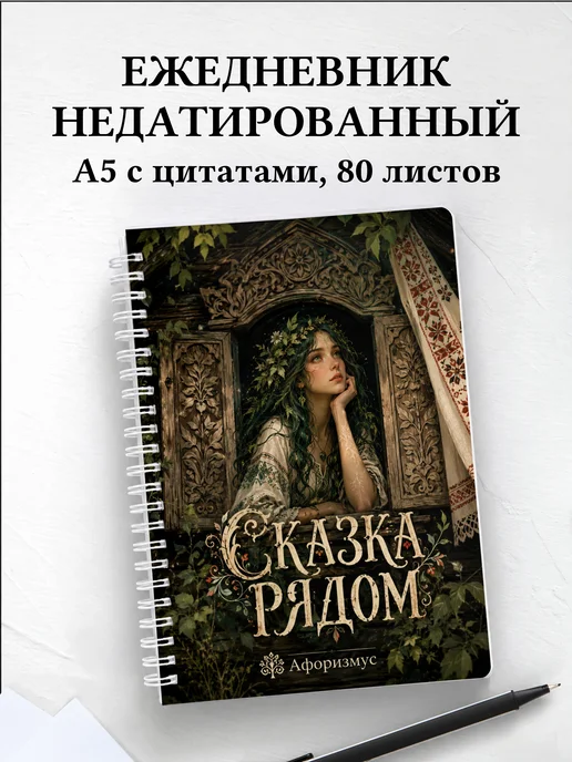 Ежедневник недатированный Мавка с мотивирующими цитатами