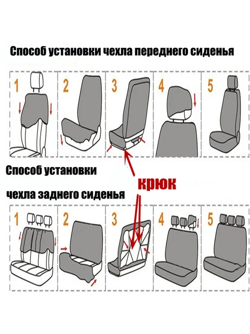 Автомобильный чехол на Салон полностью, Полиэстер, синий, фото 3