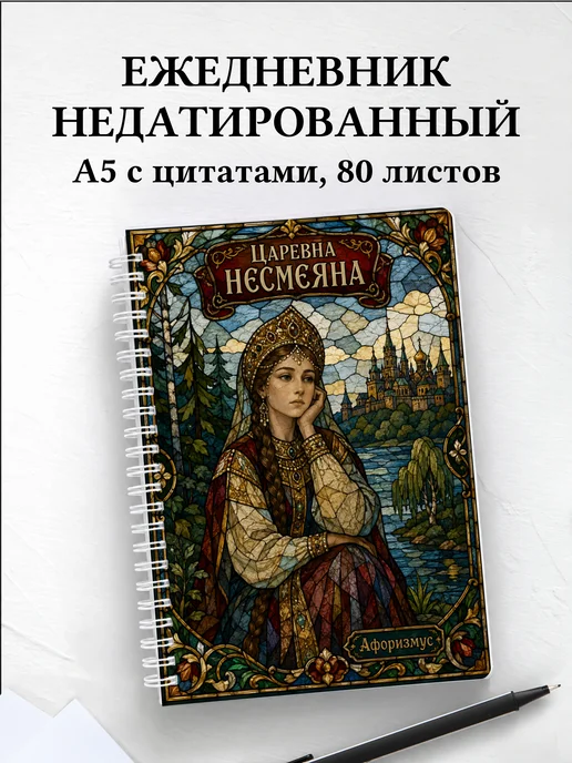 Ежедневник недатированный Несмеяна с мотивирующими цитатами