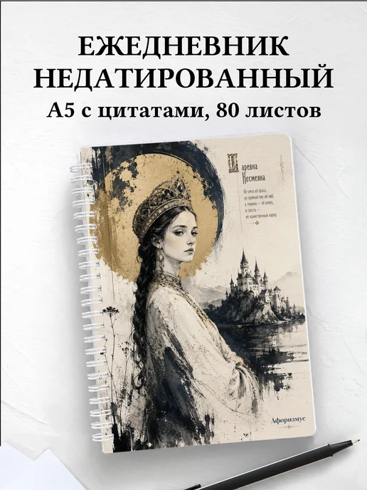 Ежедневник недатированный Несмеяна с мотивирующими цитатами