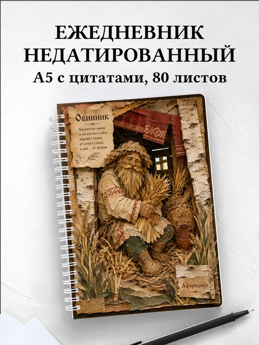 Ежедневник недатированный Овинник с мотивирующими цитатами
